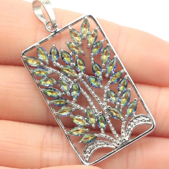 Vogue Design Jewelry - Exquisite Mystic Fire Topaz Pendant
